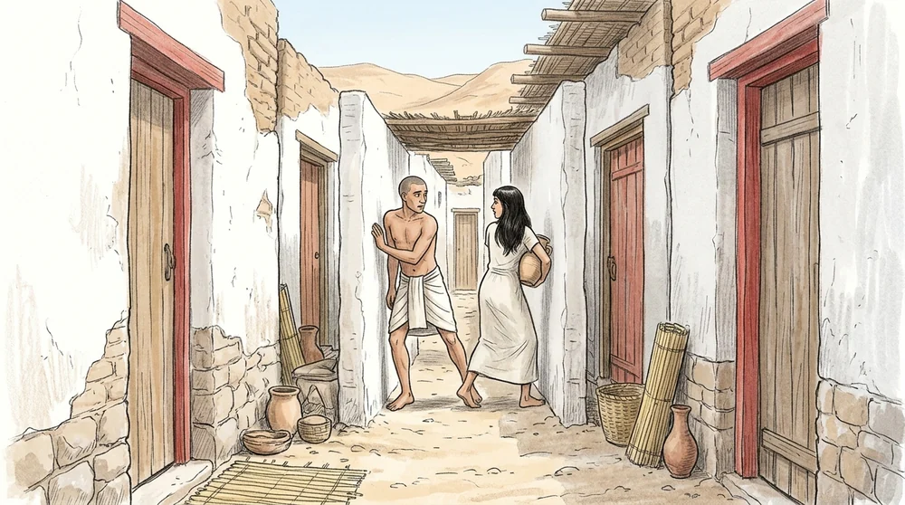 Illustration: A four-room house