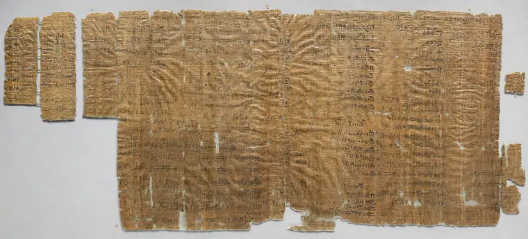 Amennakht, el «Papiro de la huelga». Museo Egizio, Turín, Cat. 1880. CC0.